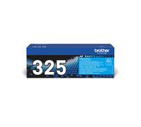 Brother TN-325C Cartouche Toner Originale Cyan, Rendement 3500 Pages, Technologie Laser, Compatible DCP/HL/MFC Séries, Dimensions 67x125x340mm