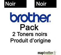 Brother - TN-3390TWIN - Pack de 2 toners TN-3390 - noir - produit d'origine - 2 x 12 000 pages