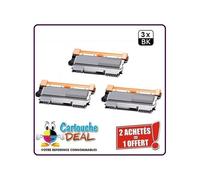 BROTHER TN2220 Lot 3 Toners compatible HL 2240 2250DN 2270DW MFC 7360N 7460 7860