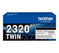 Brother TN2320 TWIN - pack de 2 - à rendement élevé - noir - original - cartouche de toner - 5200 Pages