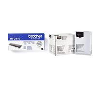 Brother TN2410 - Cartouche originale de toner Noire - Autonomie de 1200 pages - Pour imprimante Laser série L2000 & Amazon Basics Papier multiusage A4 80gsm, 5x500 feuilles, blanc