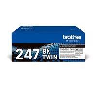 Brother TN247BK TWIN - pack de 2 - à rendement élevé - noir - original - cartouche de toner