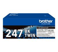 Brother TN247BK TWIN - pack de 2 - à rendement élevé - noir - original - cartouche de toner - 3000 pages