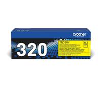 Brother TN320Y Yellow Toner Cartridge - 1-Pack, 1,500 Pages