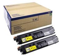 Brother TN329Y - Pack de 2 - jaune - original - cartouche de toner - pour Brother DCP-L8450CDW G