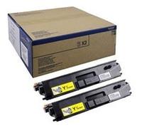 Brother TN900y - Pack de 2 - jaune - original - cartouche de toner - pour Brother HL-L9300CDWTT, MFC-L9550CDWT G