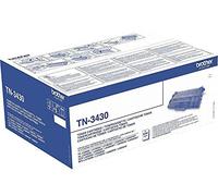 Brother TN-3430 Toner TN3430 Noir 3 000 Pages, Blanc, Standard
