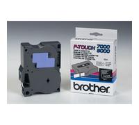 Brother TX-345 DirectLabel blanc sur noir 18mm x 15m pour Brother P-Touch TX 6-24mm