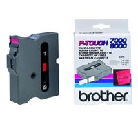 Brother TX - Black on red - Roll (2.4 cm) 1 cassette(s) laminated tape - for P-T