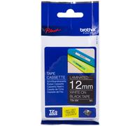 Brother Ruban d'étiquetage laminé TZe-335 12 mm blanc sur noir 8 m – 1 cassette