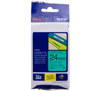 Brother TZe-751 - (24 mm) - Noir sur vert - Ruban