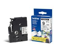 Brother TZ-FX221 DirectLabel noir sur blanc laminé 9mm x 8m pour Brother P-Touch TZ 3.5-18mm 6-12mm 6-18mm 6-24mm 6-36mm