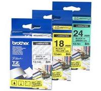 Brother TZ145 - Blanc sur clair - rouleau (1,8 cm x 8 m) ruban laminé - pour P-Touch PT-1650, 18, 1830, 1880, 1950, 1960, 2100, 2110, 2430, 2700, 2710, 3600, 9800 G