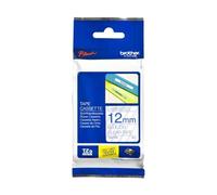 Brother TZe-133 - (12 mm) - Bleu sur transparent - Ruban