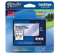 Brother TZE-161 Ruban Laminé largeur 36 mm Noir sur Transparent 8m Brother - TZE161