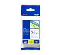 Brother Ruban TZe-253 (24 mm x 24 mm) Bleu sur blanc