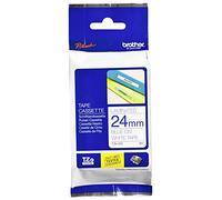 Brother Ruban original laminé TZe-253 24 mm bleu sur fond blanc 8 m
