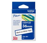 BROTHER TZE-261CIV NOIR SUR BLANC BANDE P-TOUCH POUR PT-3600