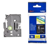 Brother TZe-315 - Adhésif standard - blanc sur noir - Rouleau (0,6 cm x 8 m) 1 cassette(s) ruban laminé - pour Brother PT-D210, D600, H110; P-Touch PT-1005, 1880, E310, E800; P-Touch Cube Plus...