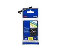 Brother Ruban pour étiqueteuse TZe-325 9 mm Blanc sur noir