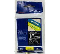 BROTHER TZe-345 Ruban Original Blanc Sur Noir 18Mm X 8Mt P-Touch 500/1800/2500Pc