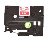 Brother TZe-435 - Blanc sur rouge - Rouleau (1,2 cm x 8 m) 1 cassette(s) ruban laminé - pour Brother PT-D210, D600, E115, H110, H200; P-Touch PT-1005, H107; P-Touch Cube Plus PT-P710