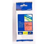 Brother TZE-461 Ruban Laminé largeur 36mm Noir sur Rouge 8m - TZE461