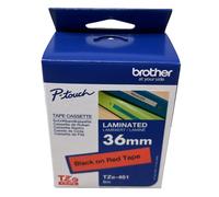 BROTHER TZe-461 Ruban Original Noir Sur Rouge 18mmX8mt P-TOUCH 500/1800/2500PC