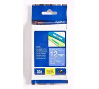 Brother TZE-535 Ruban Laminé largeur 12 mm Blanc sur blue 8m - TZE535