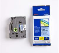 Brother TZE-541 Ruban Laminé largeur 18 mm Noir sur Bleu 8m - TZE541