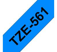 Brother Ruban d'étiquetage TZe-561 laminé 36 mm noir sur bleu - 8 m