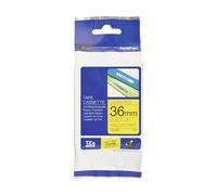 Brother TZ-661 Ruban Noir sur jaune Original TZe-661