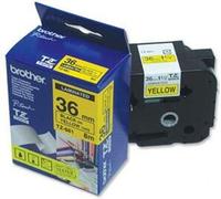 Brother - TZe-661, jaune / noir - (36mm, lamin.)
