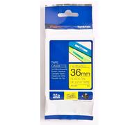 Brother TZE-661 Ruban Laminé largeur 36mm Noir sur Jaune 8m - TZE661