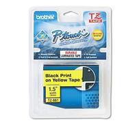 Brother TZe-661 | Ruban original Laminé | 36 mm | Noir sur fond Jaune | 8M