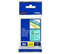 Brother TZE-721 Ruban laminé 9mm Noir sur Vert 8m - TZE721