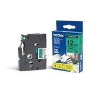Brother Ruban original laminé TZe-731 12 mm noir sur fond vert 8 m