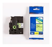 Brother TZE-C51 DirectLabel Noir Sur Jaune Laminé 24Mm X 5M