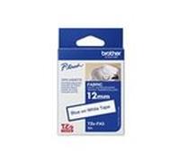 Brother TZe-FA3 - (12 mm) - Bleu sur blanc - Ruban