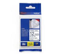 Brother TZe-FA3 - (12 mm) - Bleu sur blanc - Ruban
