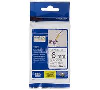 BROTHER TZe-FX211 Flexi-Tape ruban 6mm x 8m, noir/blanc