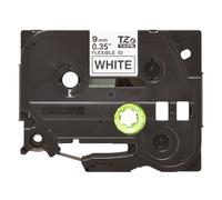 Brother TZe-FX221 - Adhésif - noir sur blanc - Rouleau (0,9 cm x 8 m) 1 cassette(s) ruban ID flexible - pour Brother DCP-T310, T520; InkBenefit Plus DCP-T310; P-Touch PT-D200, E550, H105, P300, P750