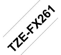 Brother TZe-FX261 - Noir sur blanc - Rouleau (3,56 cm x 8 m) 1 cassette(s) ruban flexible - pour P-Touch PT-3600, 530, 550, 9200, 9400, 9500, 9600, 9800, D800, P900; P-Touch R RL-700