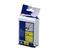 Brother Ruban original d'étiquetage TZe-FX651 – Laminé flexible 24 mm Noir sur Jaune 8 m