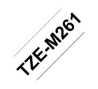 Brother TZe-M261 Ruban Étiquette 36mm Noir sur Blanc Mat Laminé 8m - Technologie Transfert Thermique - Compatible P-touch PT-P900W/D800W/P950NW