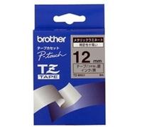 Brother TZe-M931 | Ruban original Laminé effet métalique | 12 mm | Noir sur fond Matt argent | 8M