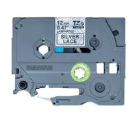 Brother TZe-MPSL31 - Noir sur dentelle argentée - Rouleau (1,2 cm x 4 m) 1 cassette(s) ruban laminé