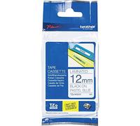 Brother Ruban d'étiquetage laminé TZe-MQ531 – Noir sur bleu pastel – 12 mm x 4 m