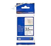 Brother Ruban original TZe-N201 Non laminé 3,5 mm Noir sur blanc 8 m