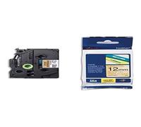 Brother TZe-PR831 Labelling Tape Cassette, Black on Premium Gold, 12 mm (W) x 8